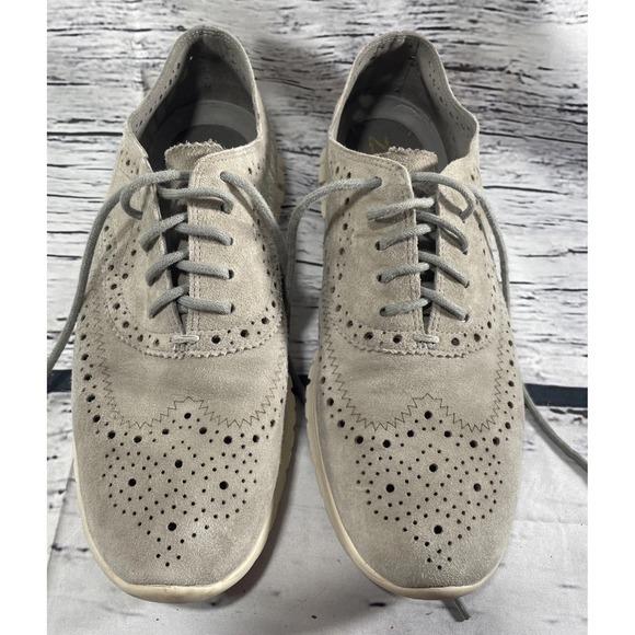 Cole Haan Other - Cole Haan Men's Zerogrand Knit Wingtip Oxford Shoe Gray Knit Mens 8.5
